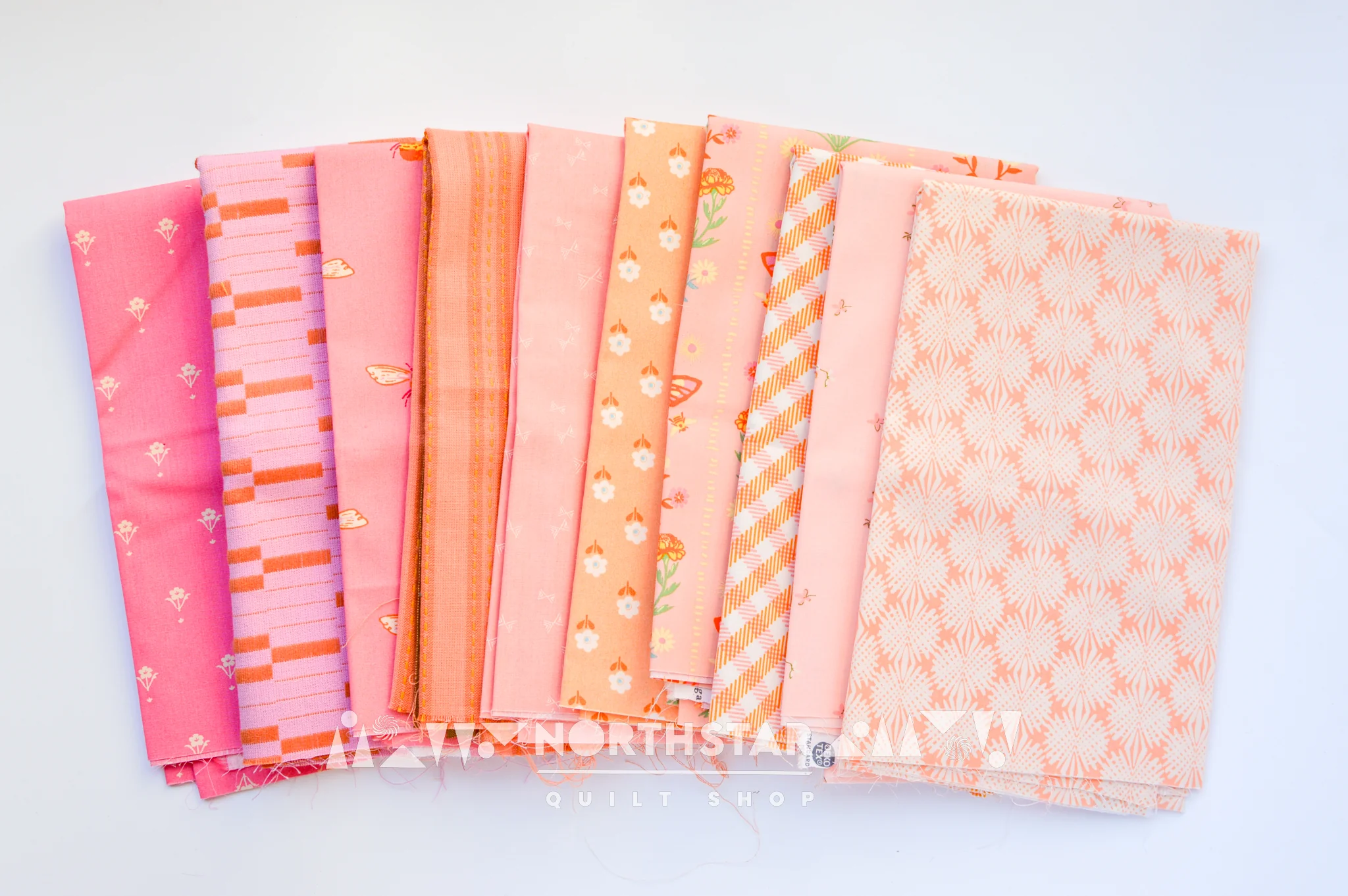 Pretty In Pink & Peach Bundle | Modern Quilting Fabrics - Image 3