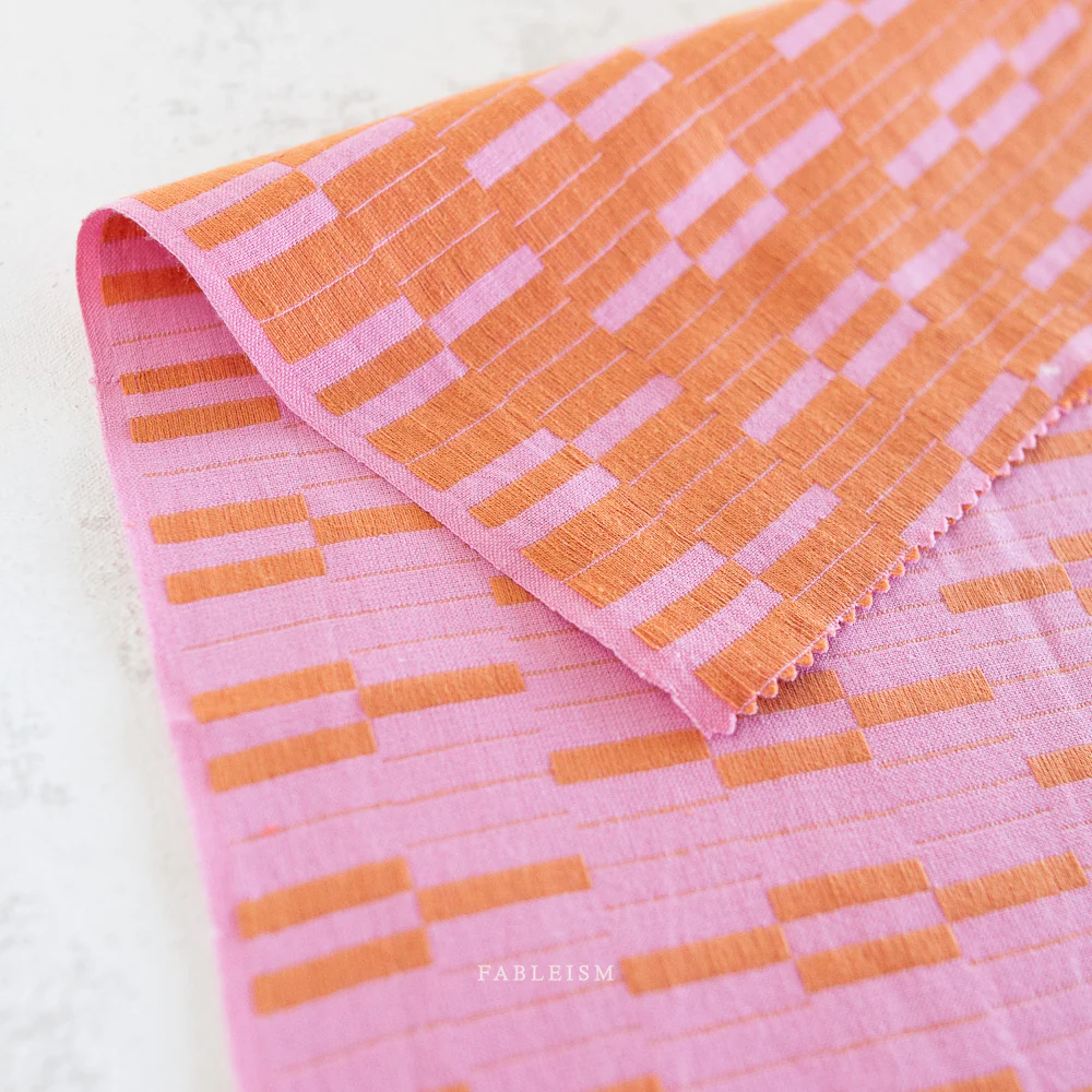 Southwest Stripe Pink | Fableism Supply Co Cotton Quilting Yardage - Image 3