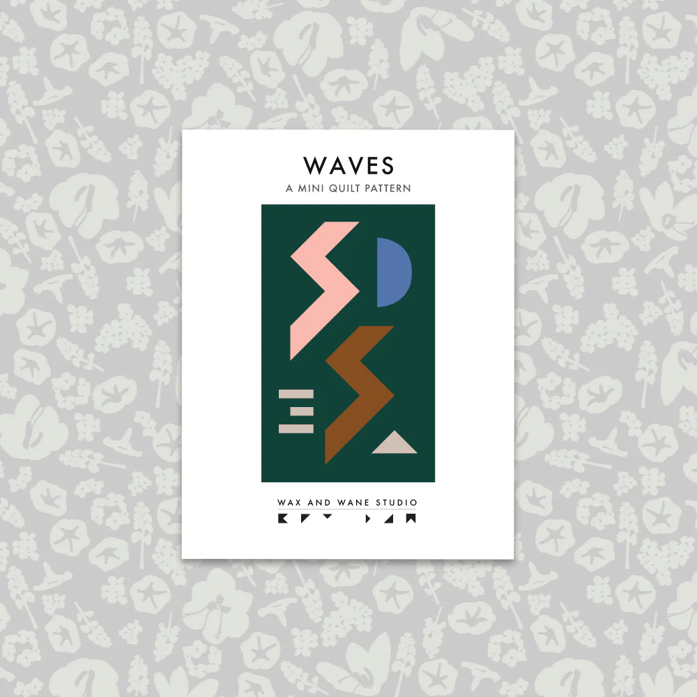 Waves (Denial) | PDF Download Mini Quilt Pattern
